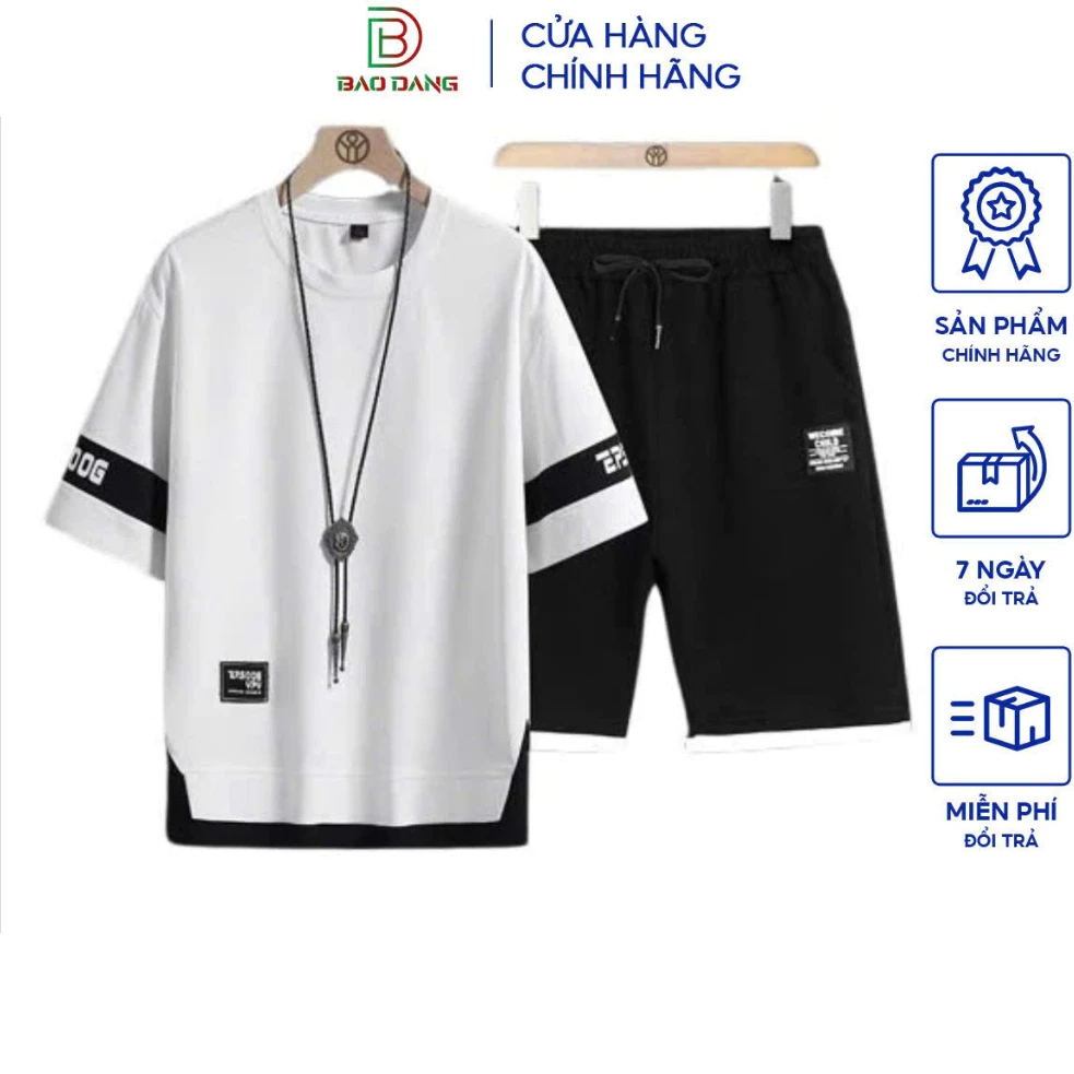 Bộ quần áo thể thao nam 4 màu phối tay vải poly cá sấu thoáng máy thấm hút mồ hôi Bảo Đăng.