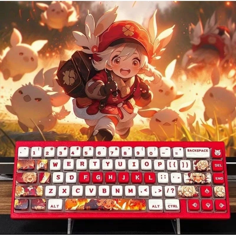 Pudding Genshin Impact Klee on Fire keycap anmie siêu đẹp cho bàn phím