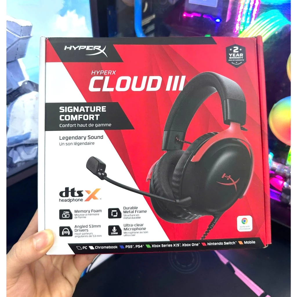 Tai Nghe Gaming HyperX Cloud III , new seal 100% , giá tốt