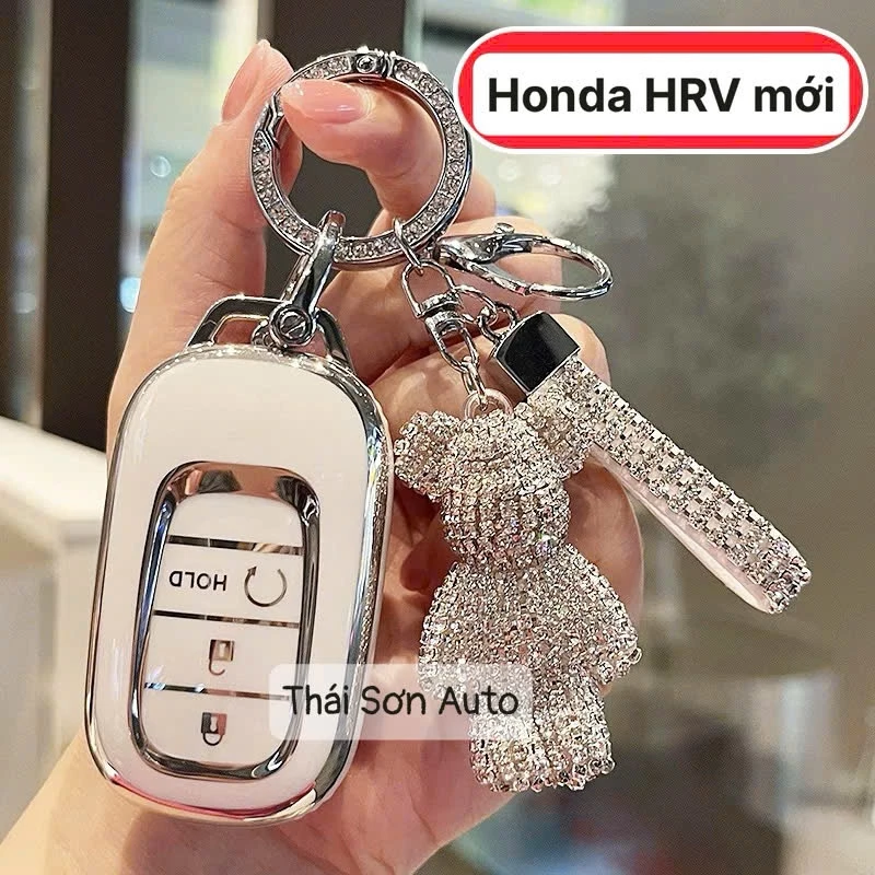 Ốp chìa khoá Honda HRV 2022 - 2024 form mới chất liệu TPU cao cấp Móc Khoá Móc Khóa