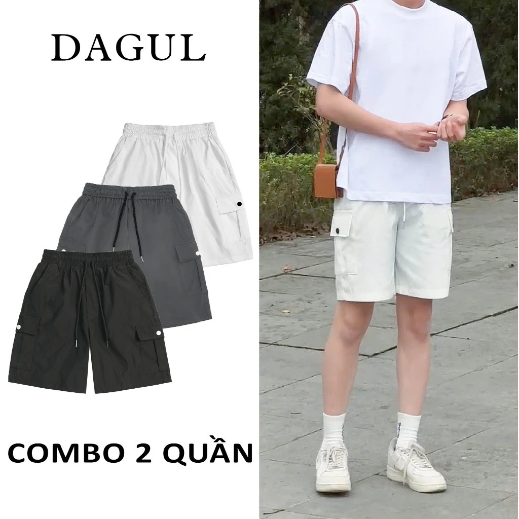 (M-25) QUẦN short KAKY DÙ TÚI HỘP nam nữ chất liệu mềm mại mặc thoáng mát Menswear Baggy