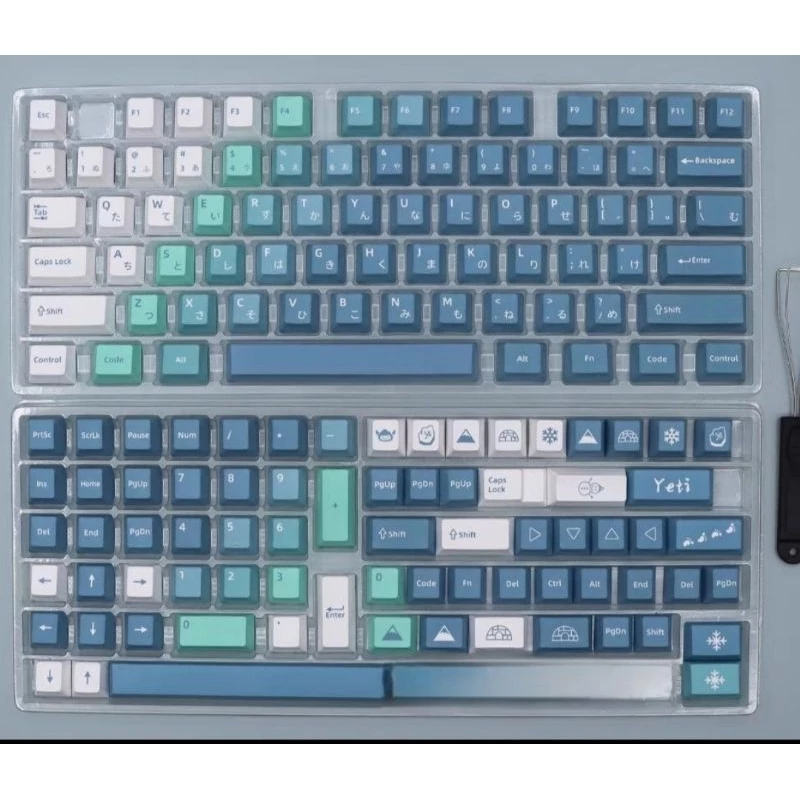 Keycap gradient Yeti song ngữ full version siêu đẹp cho bàn phím