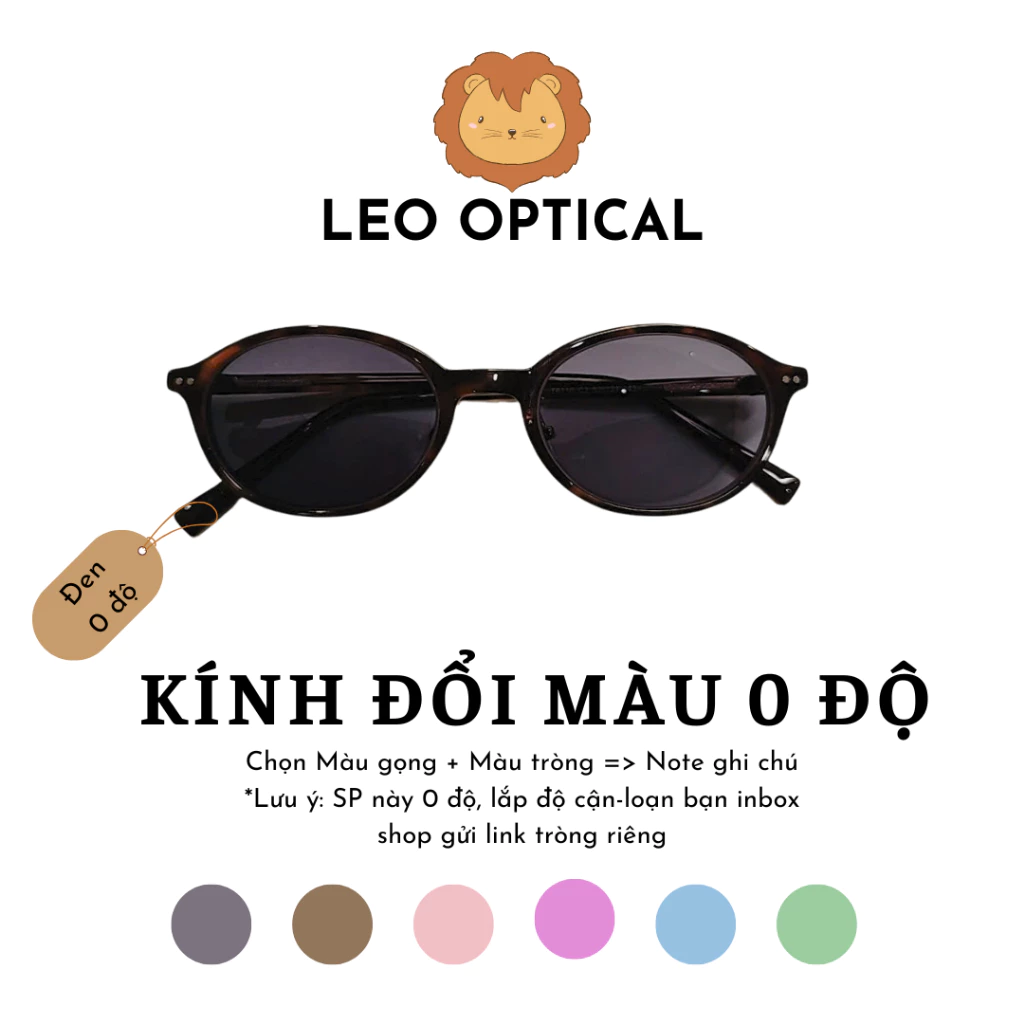 Tròng đổi màu 0 độ chống uv ánh sáng xanh (1 đôi - chưa có gọng)