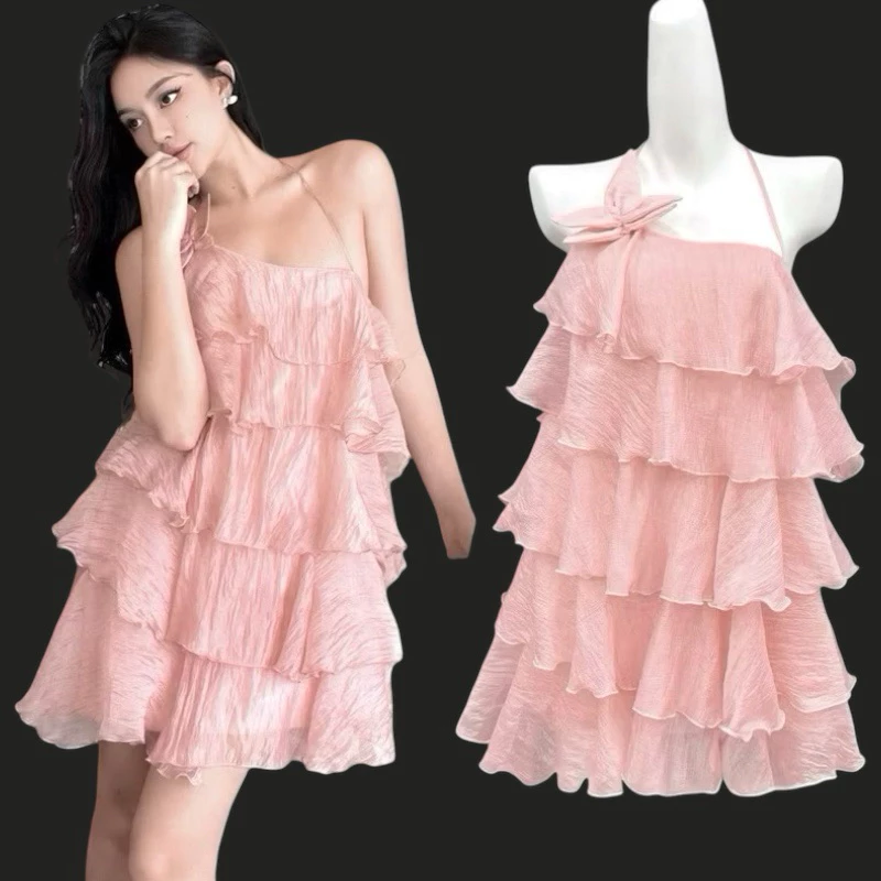 157 - ĐẦM CỔ YẾM HỞ LƯNG XOÈ TẦNG HOA