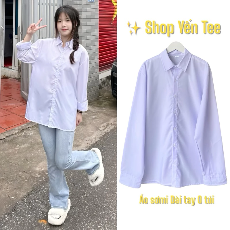 ( Từ 30kg-100kg ) Áo sơ mi trắng đồng phục học sinh nam nữ dài tay , cộc tay chất mát hàng có size #0135