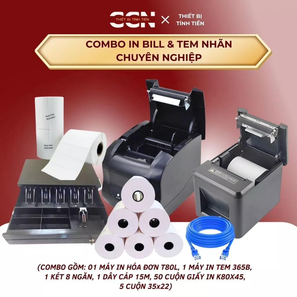 COMBO IN BILL & TEM NHÃN CHUYÊN NGHIỆP - Trọn Bộ Tiện Lợi, Tiết Kiệm Tối Đa