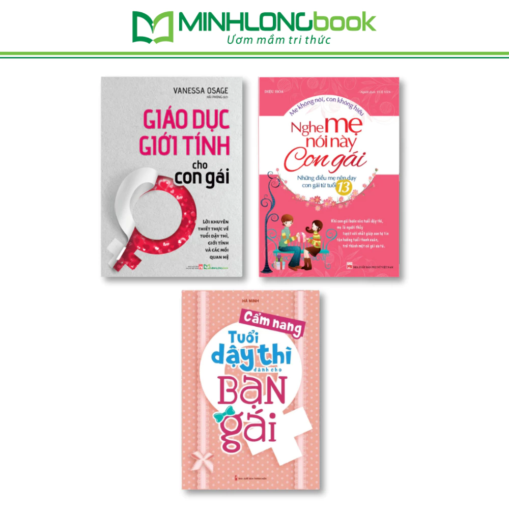 Sách: Combo Cẩm Nang Tuổi Dậy Thì Dành Cho Bạn Gái - Mẹ Và Con Gái Cùng Đọc (3 Cuốn)