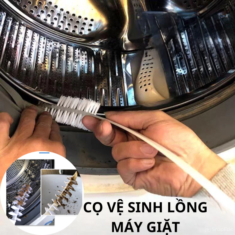 Bàn Chải Vệ Sinh Lồng Máy Giặt, Cọ Vệ Sinh Máy Giặt-Điều Hòa Loại Bỏ Cặn Bám Và Vết Bẩn Lâu Ngày Cọ Rửa Đa Năng.