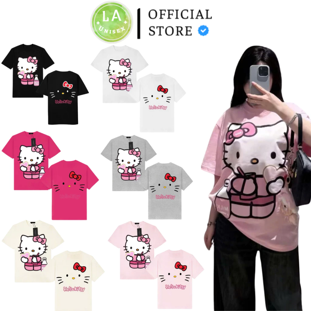 [FREE SHIP] Áo Thun Nữ Hottrend Hello Kitty Form rộng , hình in cao cấp, vải định lượng 260-270gsm dày dặn, thoáng mát.