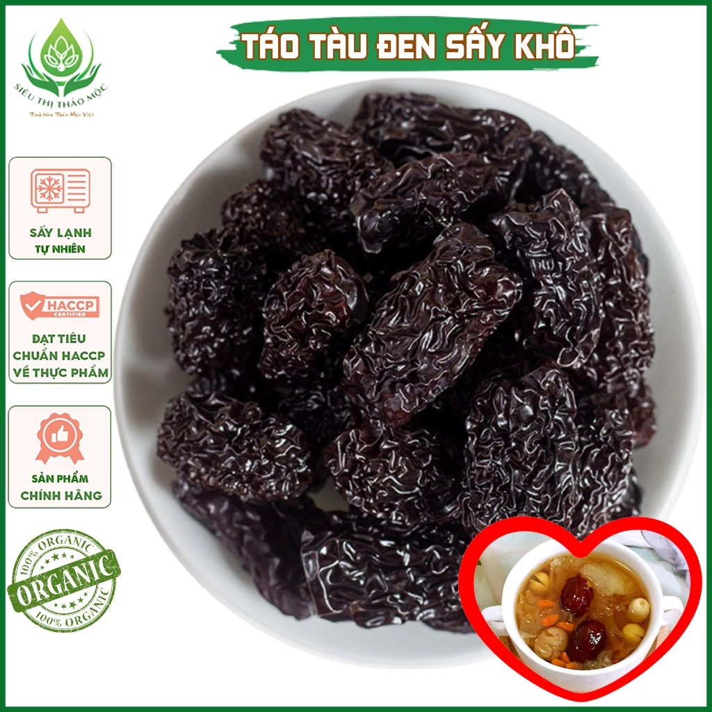 ✅[CHÍNH HÃNG] Táo Tàu Đen Sấy Khô 1Kg Nguyên Quả To Đều Và Đẹp Loại 1 Bổ Dưỡng Tốt Cho Sức Khỏe