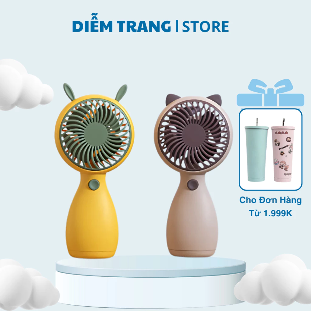 Quạt Cầm Tay Didooglt Hình Tai Thú Nhỏ Gọn Tiện Lợi ( Hàng Đẹp )