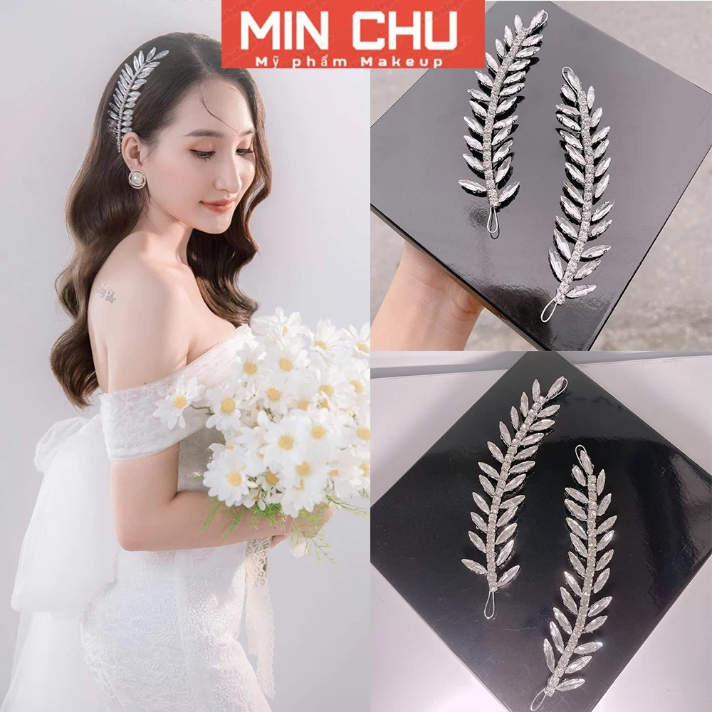 Cài Tóc Lá Đá Cô Dâu Dễ Phối Cho Dâu Giá Tại Xưởng