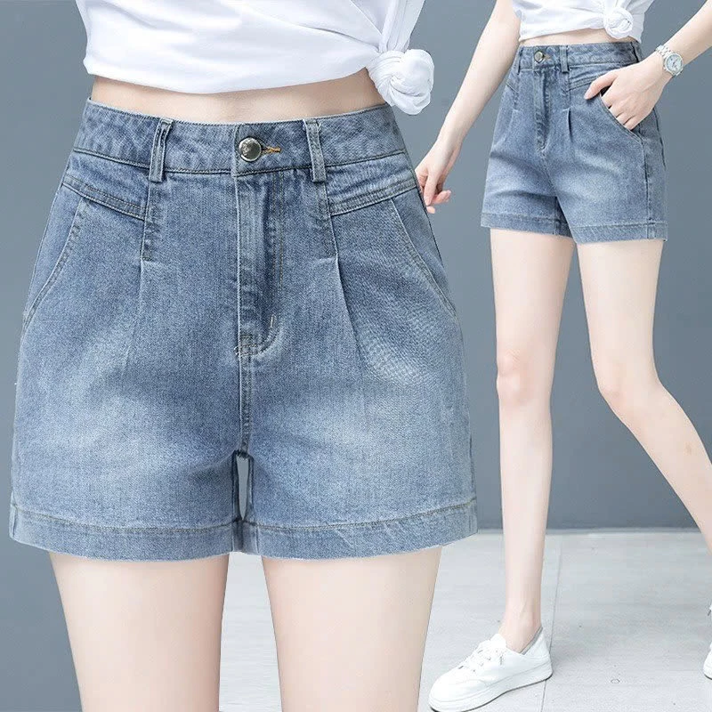 Quần Short Jean Nữ KENZA FASHION KJ116, Quần Đùi Nữ Lưng Cao Tôn Dáng, Quần Jean Ngắn, Vải Co Dãn Thoải Mái, Trẻ Trung