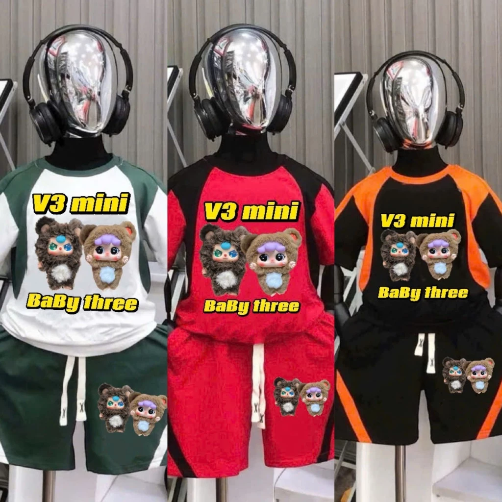 Set bộ quần áo bé trai BABY THREE V3 MINI đủ size d14-52kg thiết kế mới lạ, chất liệu co dãn thoáng mát. H30