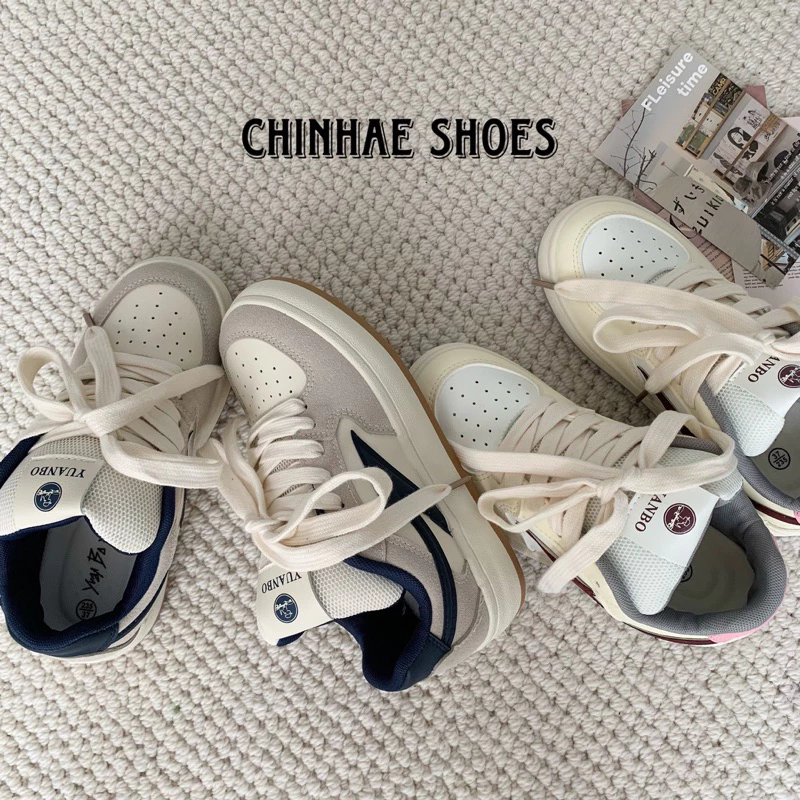 Giày sneaker thể thao thoáng khi mũi tên yuan bo đế chữ phong cách trẻ trung năng động đi học đi chơi G073