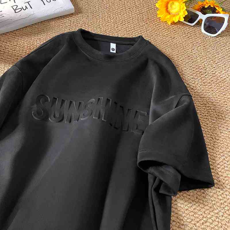 Áo thun da lộn SUSHINE unisex - Maylinh shop - Chất liệu da lộn nhẹ và mềm mại