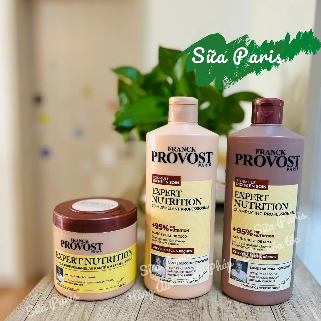 Dầu gội Frank provost expert nutrion 500ml của Pháp dành cho tóc yếu, tóc hư tổn, tóc tre ngọn, hay gẫy_Sữa Paris Aderma