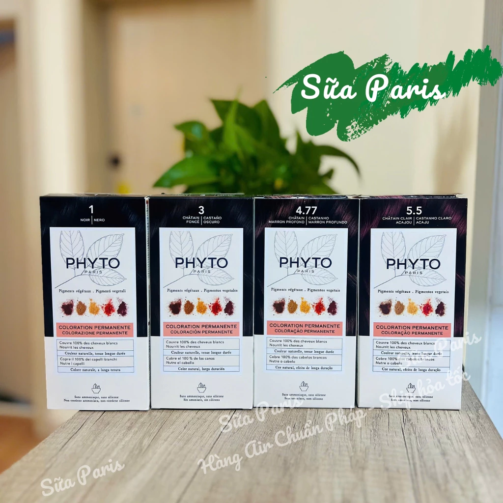 Nhuộm tóc, phủ bạc thảo dược Phyto Color Hair nội địa Pháp_Sữa Paris
