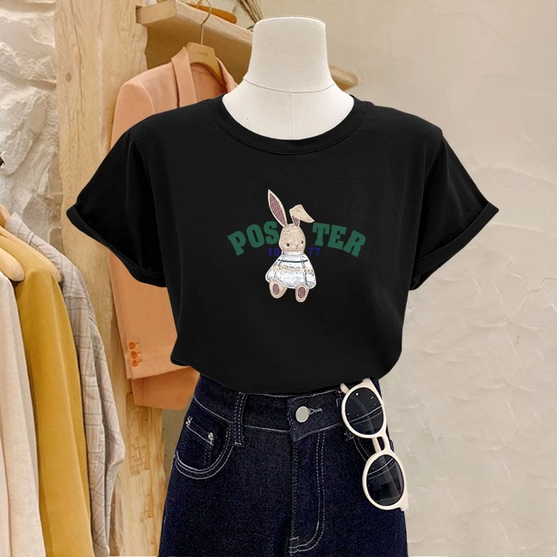 [GIẢM 100K] Áo thun nữ dáng vừa, áo phông nữ mùa hè, cộc tay, cổ tròn COTTON 100%, in POSTER