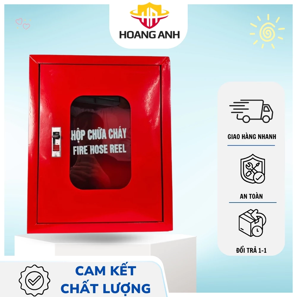 Tủ dụng cụ, hộp dụng cụ cứu hỏa trong nhà đủ kích thước 40x50, 50x60, 50x75cm