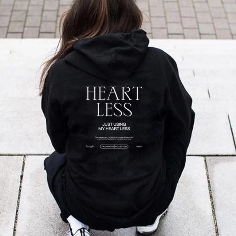 Áo Hoodie unisex HEARTLESS , áo hoodie nỉ bông form rộng dày dặn oversize cá tính hiện đại nam nữ mặc đều đẹp
