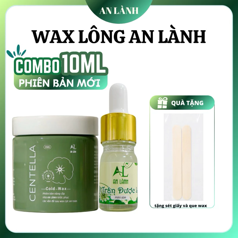 Combo Wax Lông An Lành 350GR + Mỡ Trăn 10ML   [ TẶNG GIẤY VÀ QUE ]