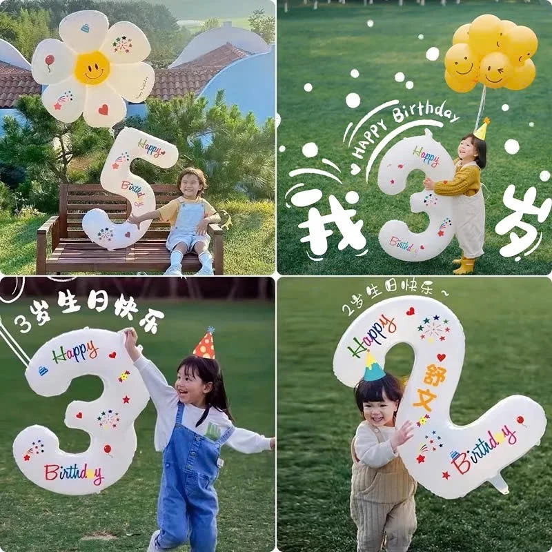 Bóng Số Tuổi Trang Trí Màu Sắc Xinh Xắn- Bóng Số Sinh Nhật Cho Mọi Lứa Tuổi Phong Cách Hàn Quốc