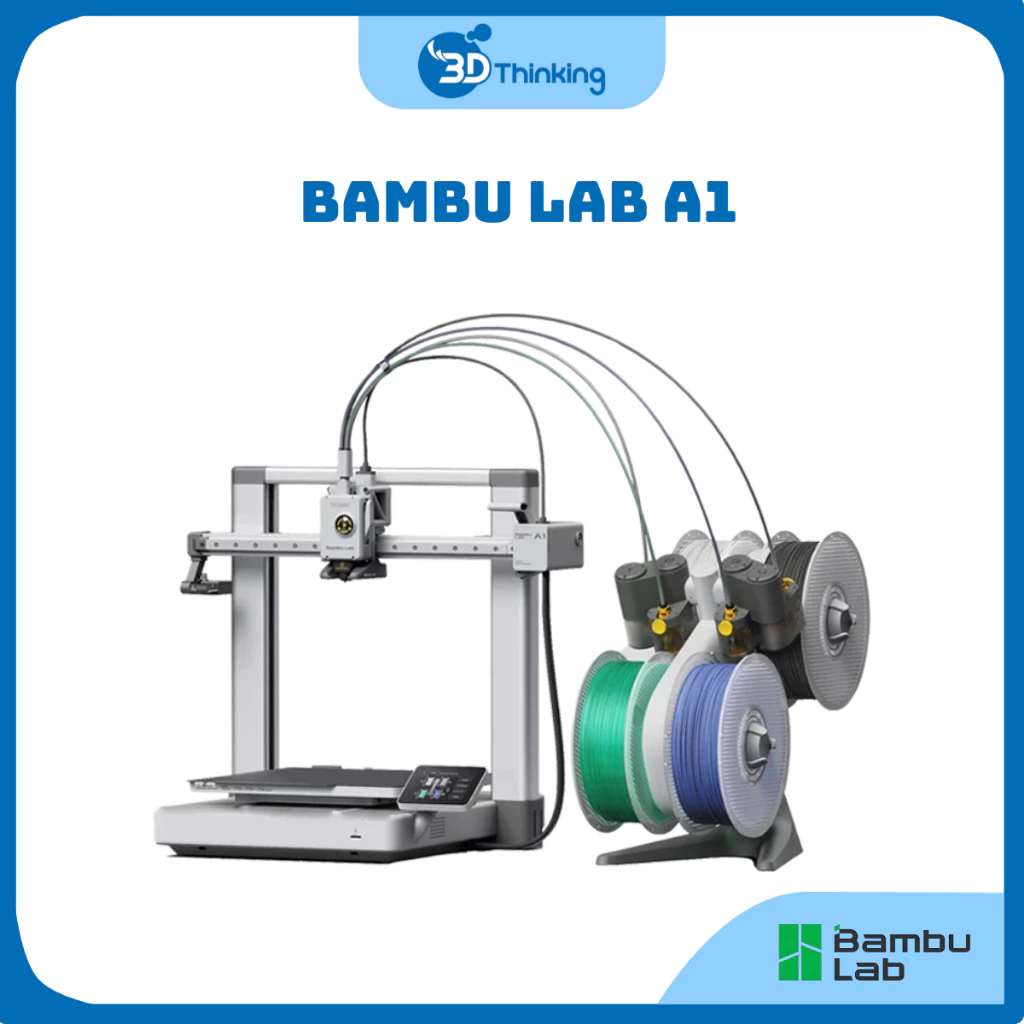 Máy In 3D Nhiều Màu Bambu Lab A1 Chính Hãng Bản Quốc Tế (Hỗ Trợ Kỹ Thuật Trọn Đời)