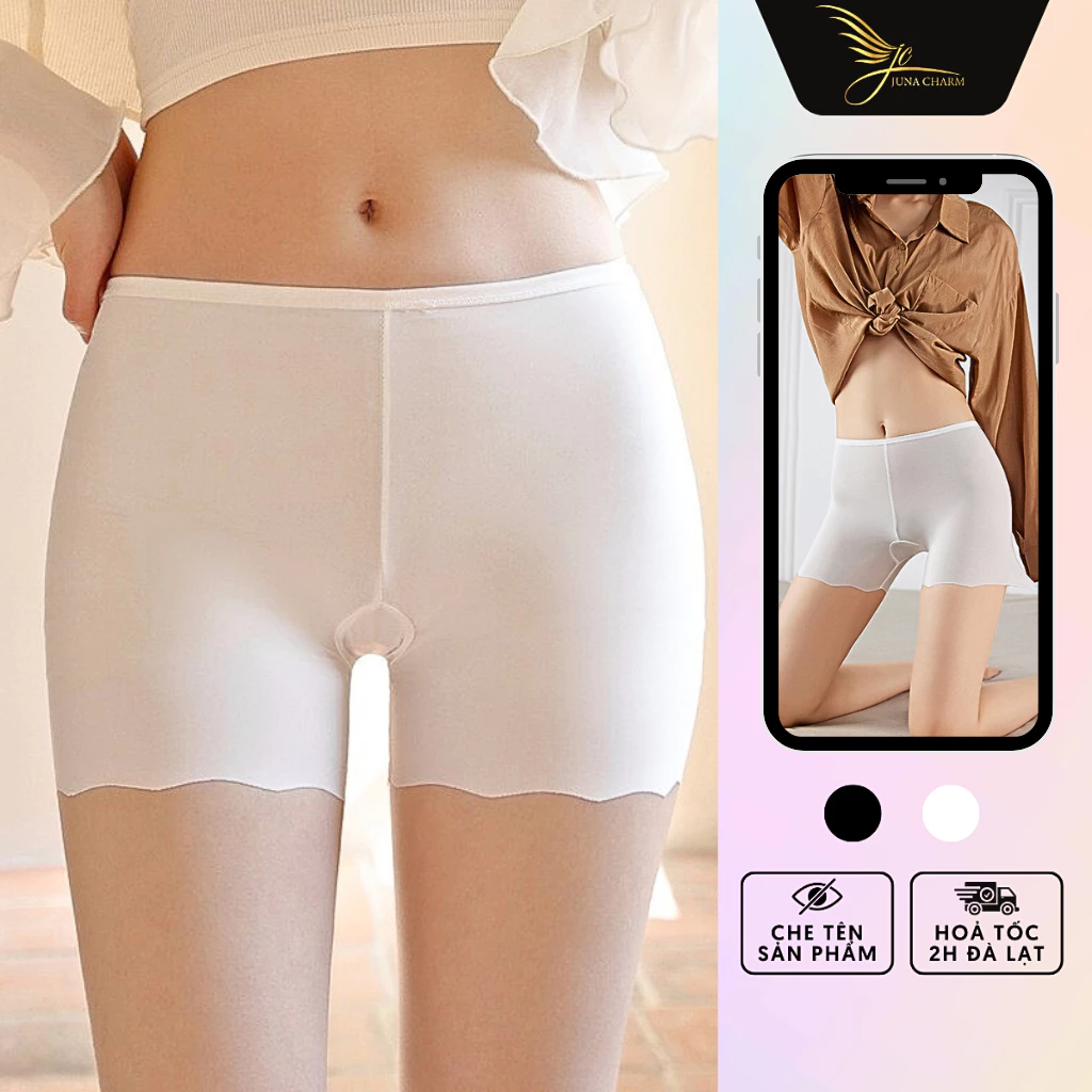 Quần Mặc Váy, Quần Bảo Hộ Nâng Mông JUNA Freesize Thời Trang Đồ Lót Dành Cho Nữ Chất Su Non Cao Cấp, Màu Trắng/SP1148A
