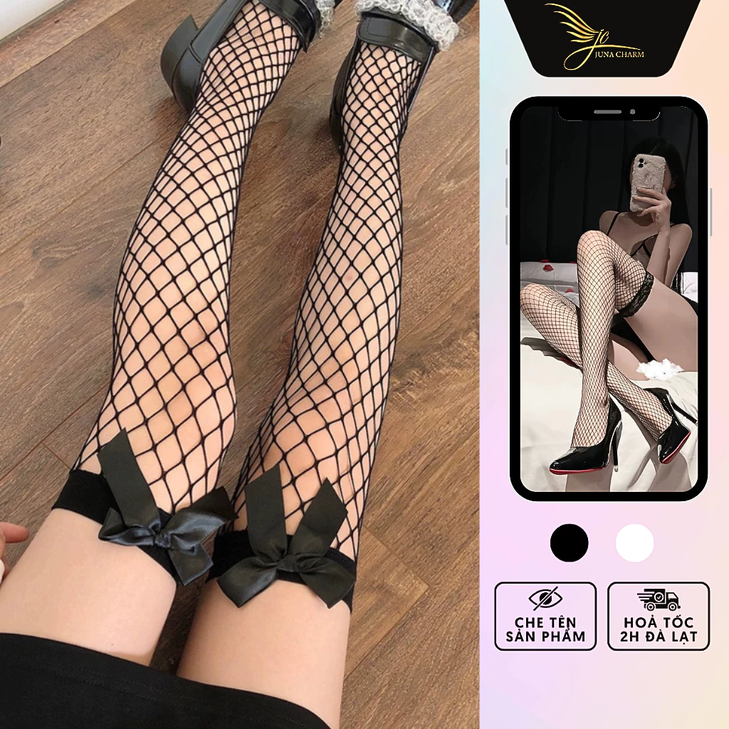 Tất Lưới Cosplay, Quần Tất, Tất Ren Đùi Lolita Sexy JUNA Phụ Kiện Thời Trang Dành Cho Nữ, Đa Dạng Mẫu Mã Màu Sắc Cao Cấp