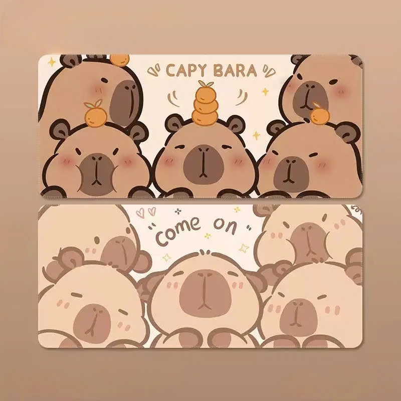 Lót chuột Capybara siêu Cute , dễ thương Cỡ Lớn dày 3mm, Đa Dạng Mẫu Mã, Bo Viền, Hình In Sắc Nét.