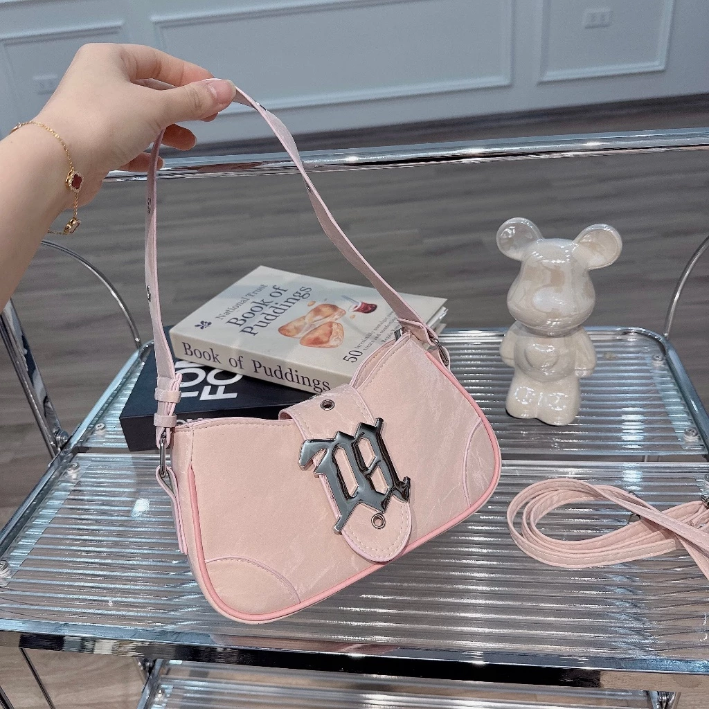 Túi xách nữ đeo chéo đeo vai da nhung loang basic trẻ trung túi công sở BABUMAP _TDC285