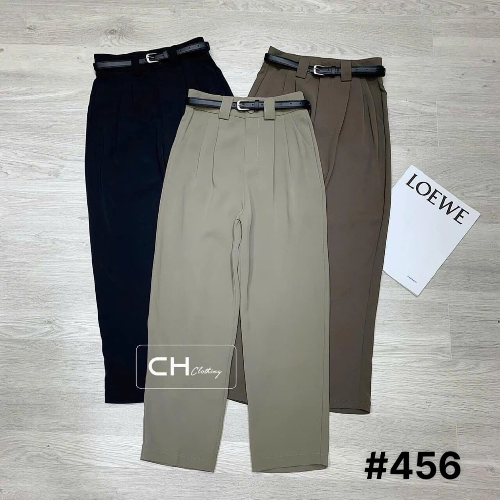 [Tặng Kèm Đai] Quần Dài Baggy Chất Vải Sịn Sò Dày Dặn Mẫu Mới D8005