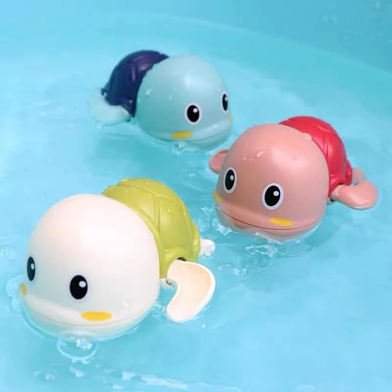 Rùa Đồ Chơi Vặn Cót Tự Bơi, Đồ Chơi Nhà Tăm Cho Bé
