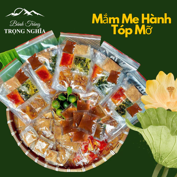 Bánh Tráng Mắm me hành tóp mỡ Trọng Nghĩa