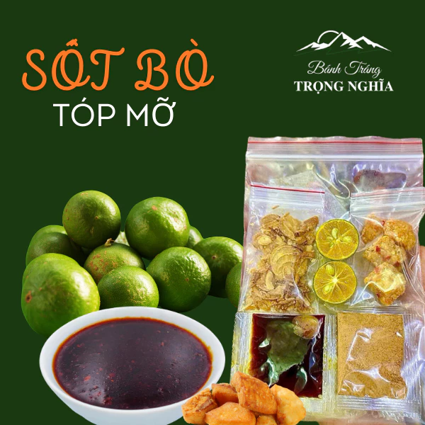 Bánh Tráng Sốt Bò Tóp Mỡ Trọng Nghĩa