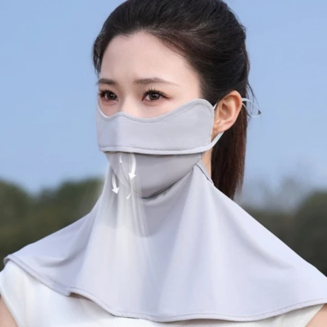 Khẩu Trang Kèm Khăn Che Cổ Chống Nắng Toàn Diện UPF50+ Thoáng Khí, Cách Nhiệt, Bảo Vệ Da Hiệu Quả