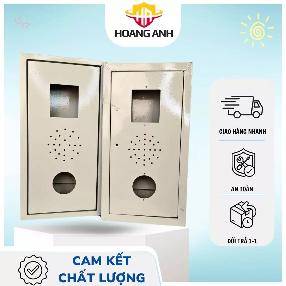 Hộp chứa tổ hợp nút nhấn khẩn cấp, chuông báo cháy và đèn báo cháy chất liệu thép chống rỉ đủ loại hộp nổi và hộp chìm