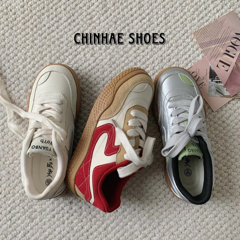 Giày sneaker thể thao phối màu nhiều màu sắc lạ mắt phong cách trẻ trung năng động cho nũ hằng ngày đi học G039