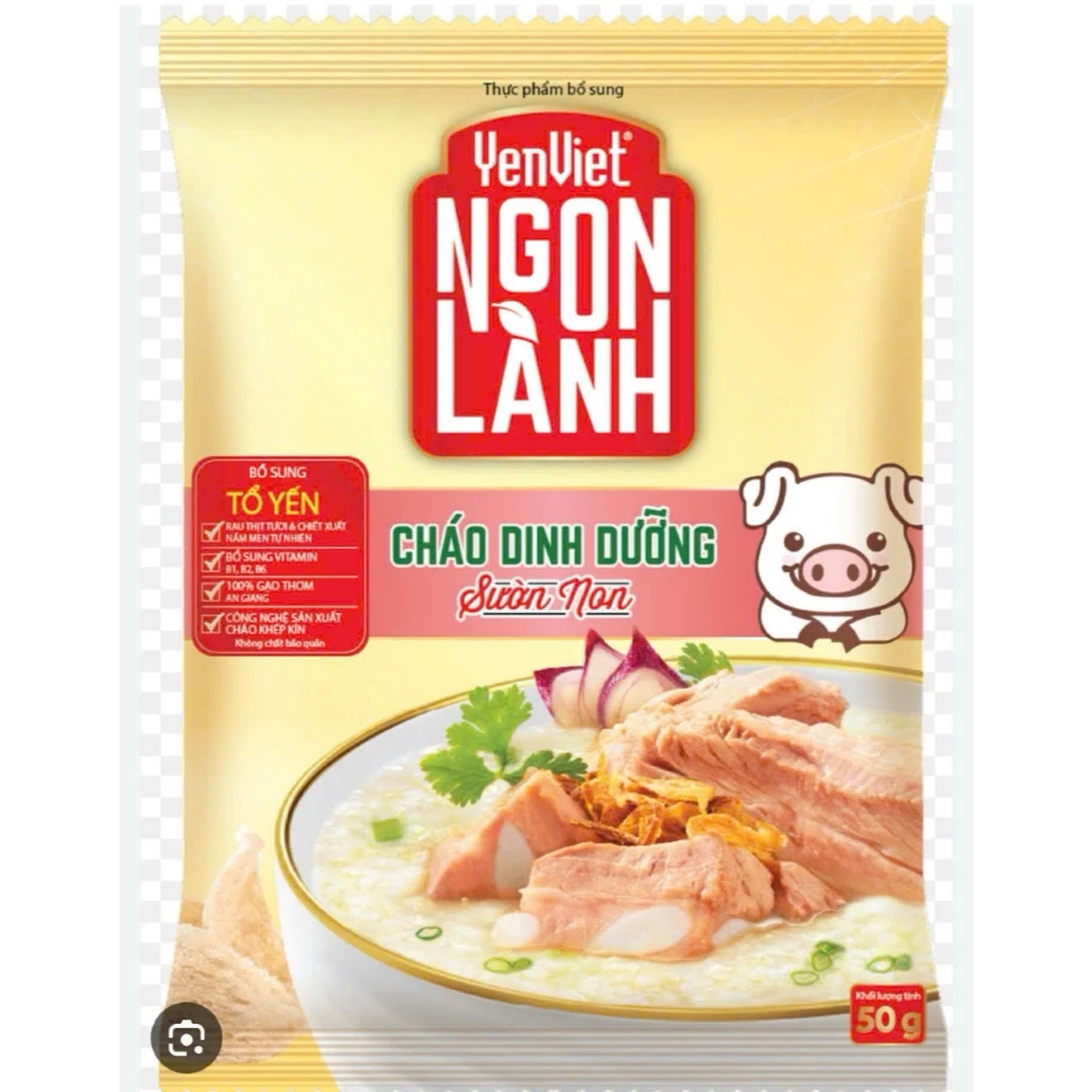 Cháo Yến Việt Ngon Lành vị Sườn Non  gói 50g - Y18