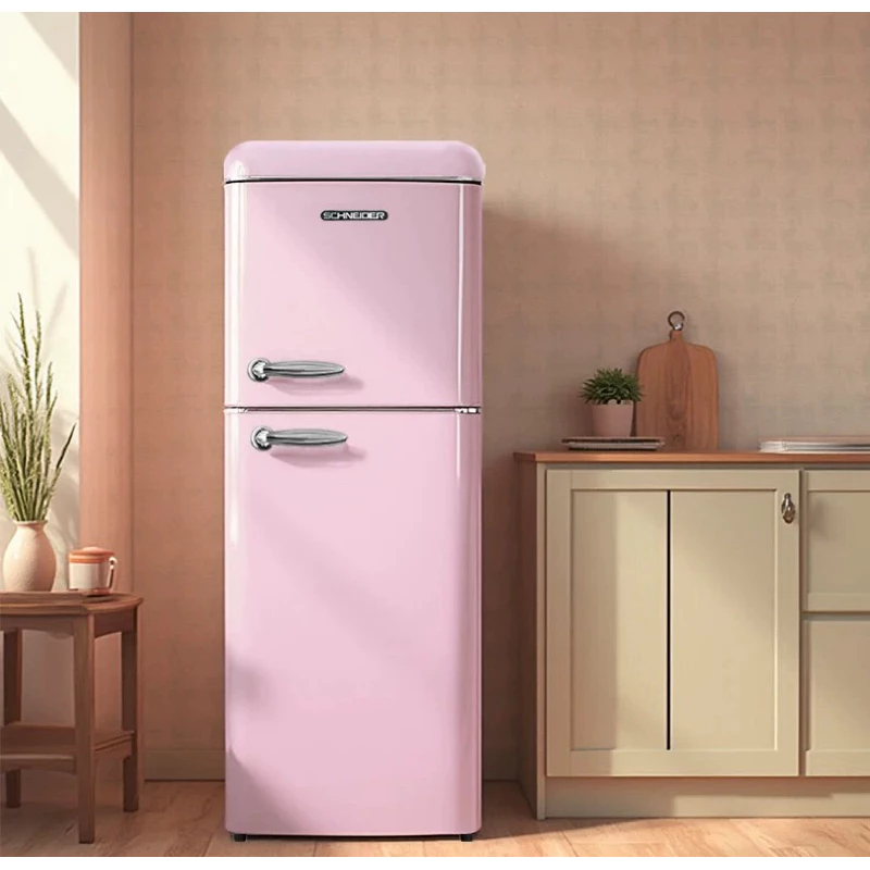 TỦ LẠNH HAI CÁNH CAO CẤP SCHNEIDER PHONG CÁCH CỔ ĐIỂN 188L - HÀNG CHÍNH HÃNG