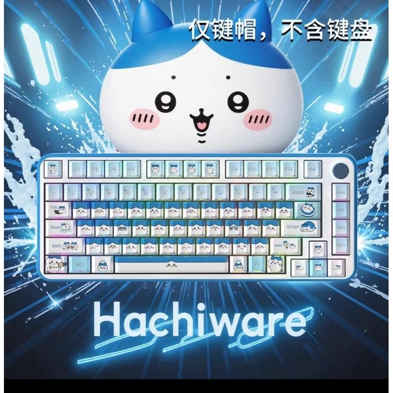 Keycap xuyên led Hachi cún dễ thương custom dành cho bàn phím