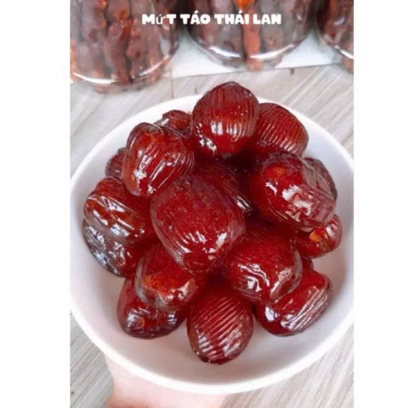 HỒNG TÁO SẤY DẺO CHÀ LÀ RÚT HỘP TÁO SẤY DẺO KHÔNG HẠT SIÊU NGON