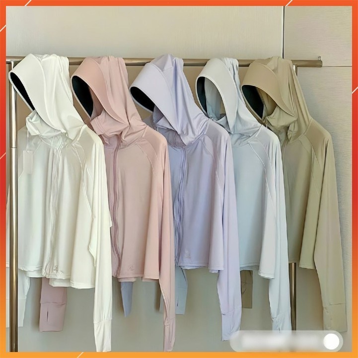 Áo Chống Nắng Nữ Dáng Ngắn Vải Lụa Băng Mềm Mát,Chống Tia UV,Thấm Hút Mồ Hôi