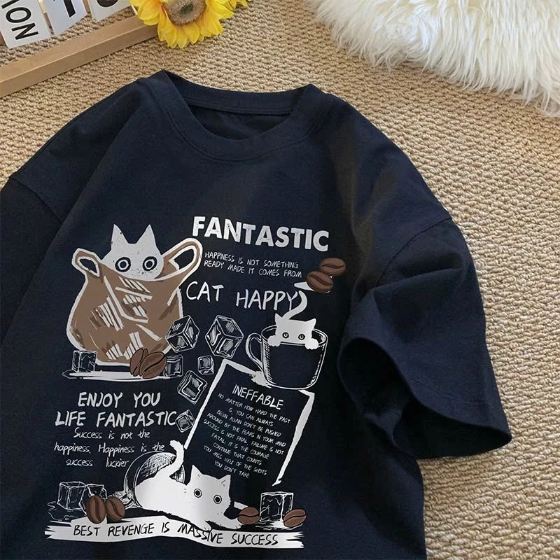 Áo thun phông 3158 nam nữ tay lỡ unisex form rộng vải cotton khô FANTASTIC
