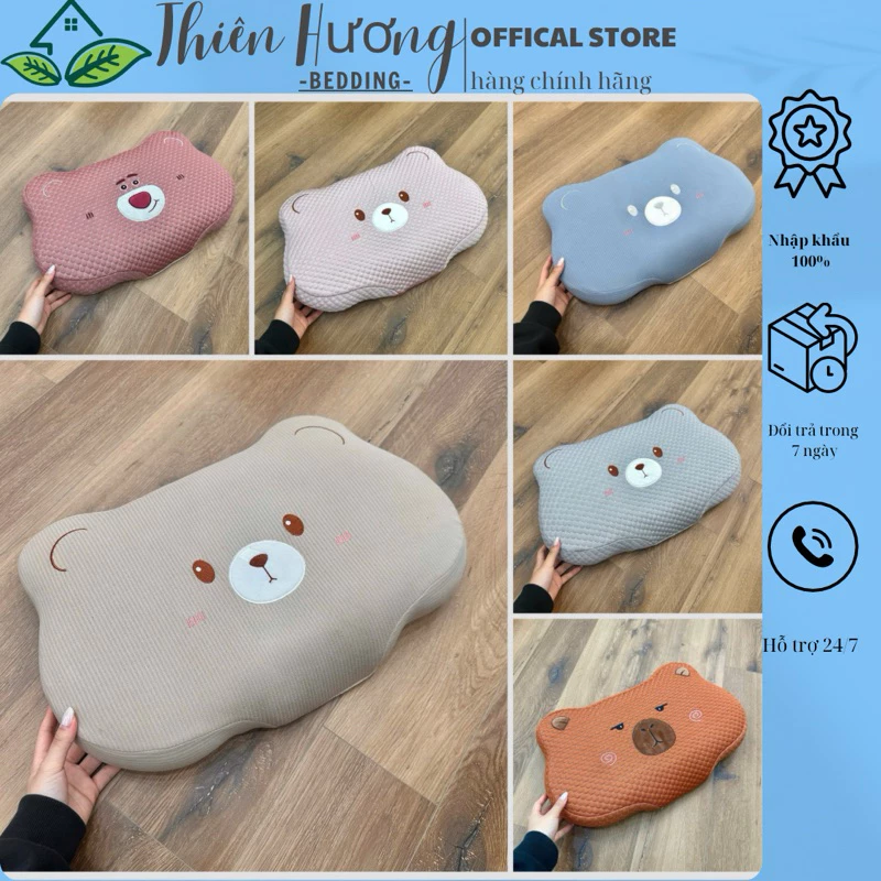 Gối băng lạnh cho bé size 30x50cm , Gối cao su non trẻ em mang đi học từ 3-10 tuổi - Thiên Hương