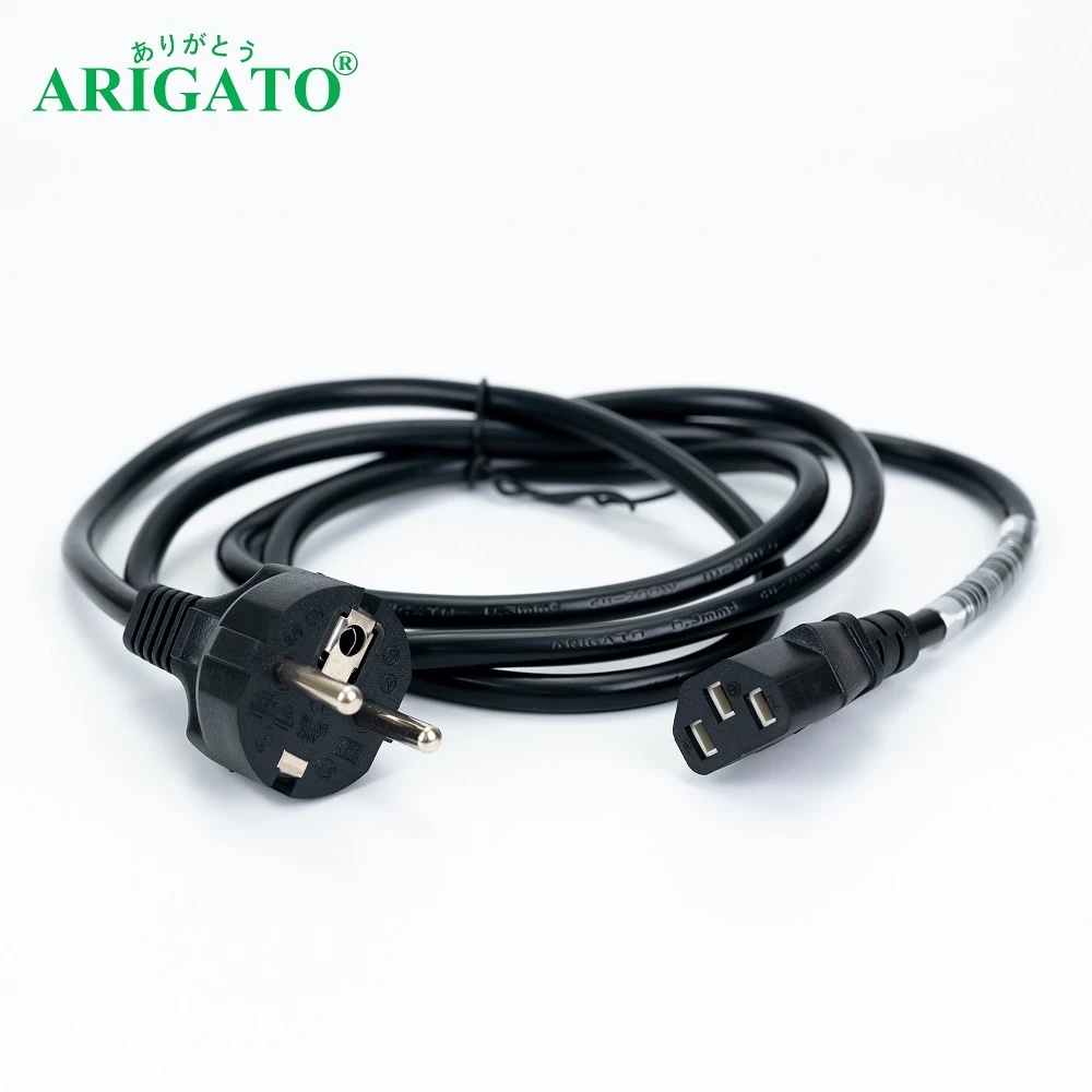 Dây cáp nguồn máy tính 1M5 ARIGATOO chuẩn, xịn - Dây nguồn cắm nồi cơm điện (màu đen)