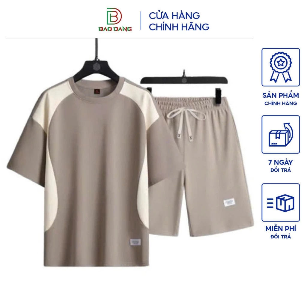 Bộ quần áo thể thao nam mùa hè chất vải poly cá sấu thoáng khí thấm hút mồ hôi cao cấp Bảo Đăng.