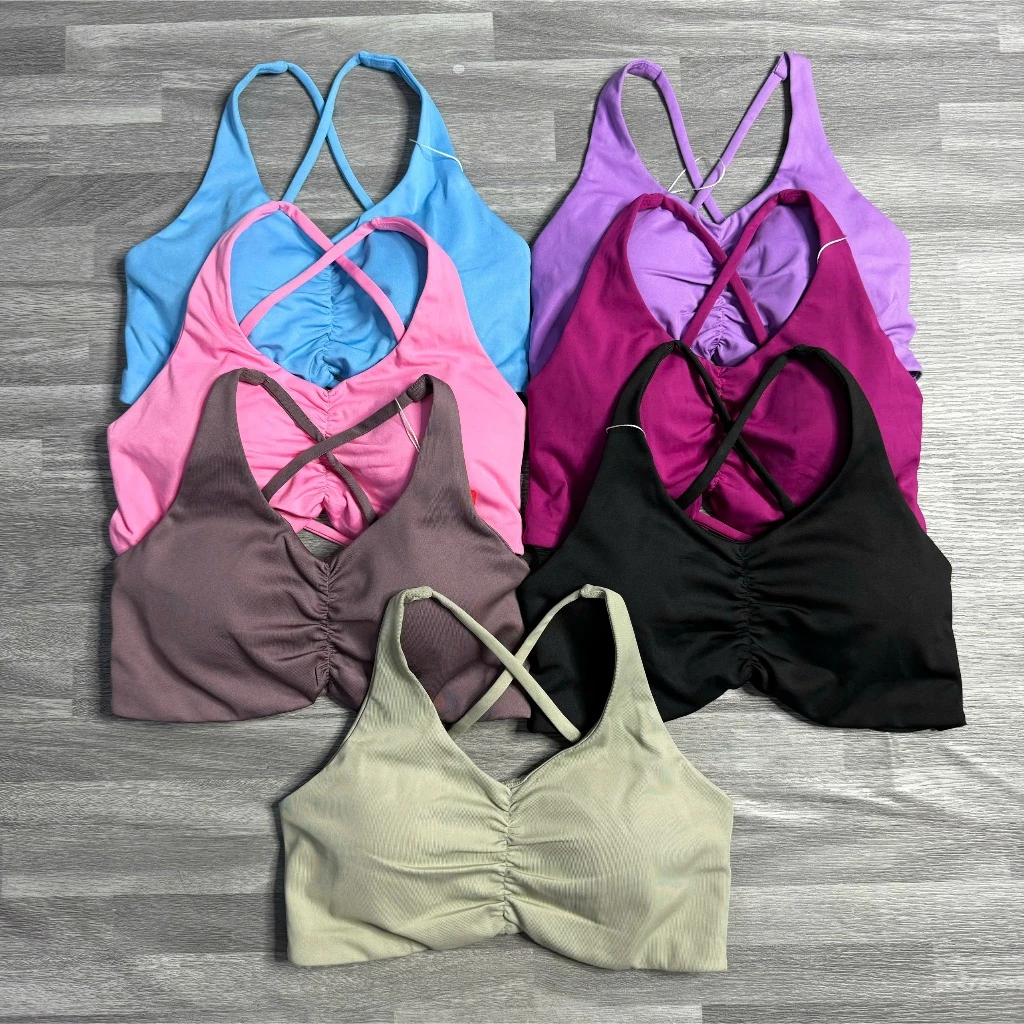 Áo Bra Thể Thao Nữ Dây Mảnh Nhún Ngực Kèm Mút Siêu Xinh Tập Gym, Yoga, Aerobic -ACT06