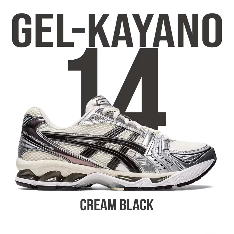 [ Hàng Sẵn ] Giày thể thao Asics Gel-Kayano màu đen bạc bản cao cấp